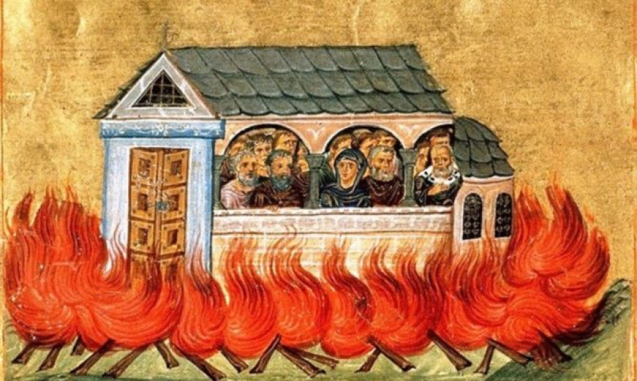 Οι Άγιοι Δισμύριοι μάρτυρες που κάηκαν στη Νικομήδεια