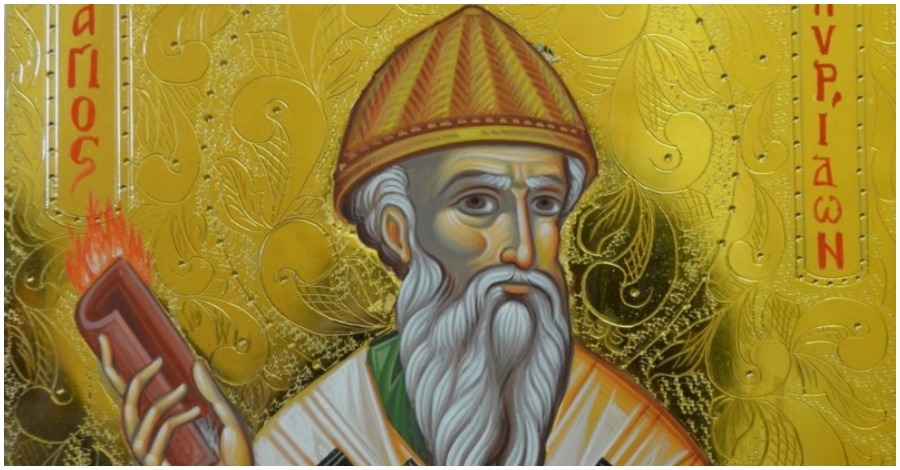 Ο Άγιος Σπυρίδων, όπως τον περιγράφει το Απολυτίκιό του